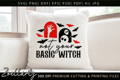 Basic Witch Funny Halloween SVG Spooky T-shirt Mug Design Product Image 7