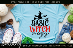 Basic Witch Funny Halloween SVG Spooky T-shirt Mug Design Product Image 3