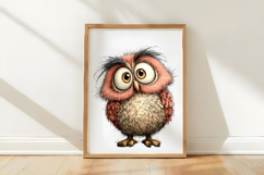 Funny Spring Owl Clipart Product Image 2