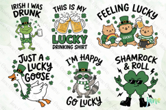 Funny St. Patrick’s Day Animal SVG PNG Bundle Product Image 7