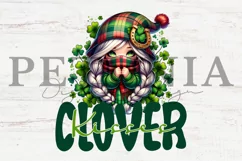 funny st patricks day gnome png clipart being used as a st patricks day sublimation print