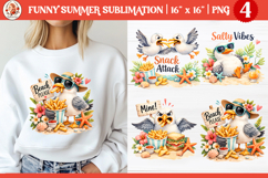 Funny Summer Seagull Sublimation Product Image 1