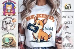 Funny Sublimation. Animals Sublimation PNG Product Image 1