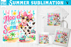 Summer Sublimation Bundle PNG | Funny Summer Animals Clipart Product Image 5