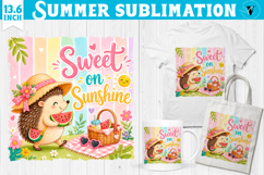 Summer Sublimation Bundle PNG | Funny Summer Animals Clipart Product Image 14
