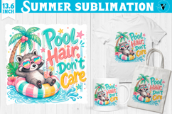 Summer Sublimation Bundle PNG | Funny Summer Animals Clipart Product Image 18