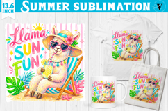 Summer Sublimation Bundle PNG | Funny Summer Animals Clipart Product Image 20