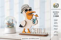 Funny Summer Animals Stands Bundle Lasercut. Stand Decor SVG Product Image 4