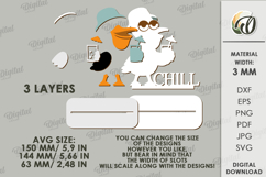 Funny Summer Animals Stands Bundle Lasercut. Stand Decor SVG Product Image 5