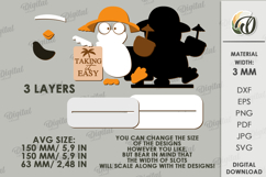 Funny Summer Animal Stand Laser Cut. Penguin SVG Product Image 2