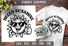 Funny Summer Beach svg Hello sunshine