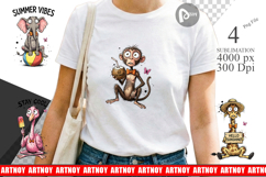 Funny Summer Quote Animals Sublimation Product Image 1