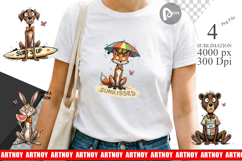 Funny Summer Quote Animals Sublimation Product Image 1