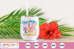 funny summer quote on a wine tumbler