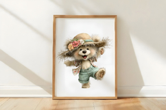 Funny Summer Teddy Bear Clipart Product Image 2