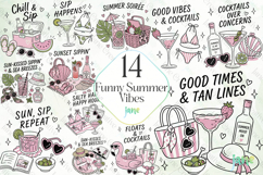 Funny Summer Vibes Clipart Bundle Product Image 1