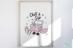 Funny Summer Vibes Clipart Bundle Product Image 6