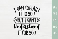 I Can Explain It To You - Sarcastic SVG Product Image 2
