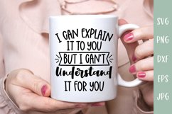 I Can Explain It To You - Sarcastic SVG Product Image 1