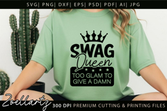 QUEEN Funny Quote SVG for Cricut Sarcastic T-shirt Mug Tote Product Image 4