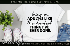 Funny Quote SVG PNG Sarcastic T-shirt Mug Design Sarcasm SVG Product Image 1