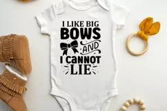 I like big bows and i cannot lie SVG, Baby SVG Design Product Image 2