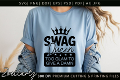 QUEEN Funny Quote SVG for Cricut Sarcastic T-shirt Mug Tote Product Image 1
