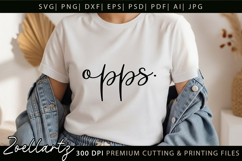 Funny Quote SVG UGH Funny Sarcastic T-shirt Mug Design Product Image 2