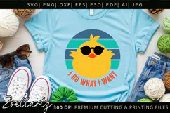 I Do What I Want Funny Chick T-shirt Design Funny Quote SVG Product Image 2