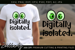 Digitally Isolated Funny Quote SVG Funny T-shirt Mug Design Product Image 5