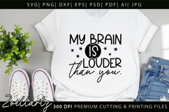 Sarcastic Mental Health SVG Funny Overwhelmed Anxiety SVG Product Image 5