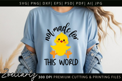 Cute chick Funny Quote SVG Cut File Funny Sarcastic T-shirt Product Image 4