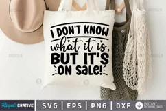 I don't know what it is, but it's SVG, Tote Bag SVG Design Product Image 1