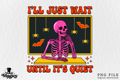 Funny Teacher Skeleton Halloween PNG Product Image 1