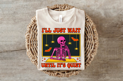 Funny Teacher Skeleton Halloween PNG Product Image 3