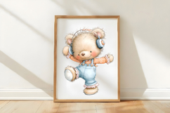 Funny Teddy Bear Clipart Sublimation Product Image 3