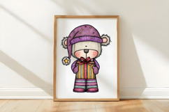 Funny Teddy Bear Clipart Product Image 3