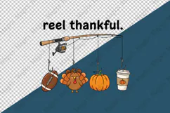 Funny Thanksgiving Bass Fishing PNG Product Image 4