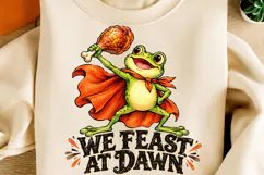 Funny Thanksgiving Frog Turkey PNG Product Image 2