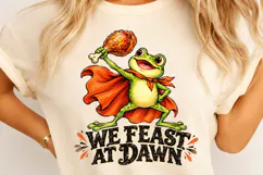 Funny Thanksgiving Frog Turkey PNG Product Image 4