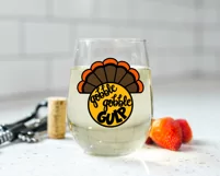 Thanksgiving Wine Glass SVG, Funny Wine Glass SVG, Wine SVG Product Image 3
