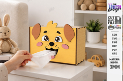 Funny Tissue Boxes Laser Cut Bundle | Cute Cartoon Animals Product Image 8