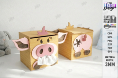 Tissue Boxes Laser Cut Bundle | Funny Animals | 3D Designs Product Image 2