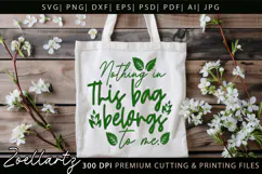 Funny Quote SVG Cut Files Funny Shopping Tote Bag Design Product Image 3