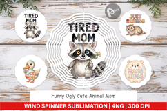 Cute Animal Mom Wind Spinner Product Image 1