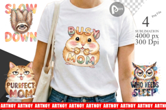 Cute Animal Mom Sublimation Product Image 1