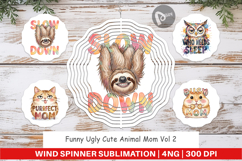 Cute Animal Mom Wind Spinner Product Image 1