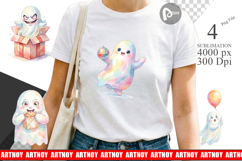 Ugly Cute Party Ghost Sublimation Product Image 1