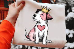 Funny Valentine Dog Clipart Product Image 2