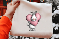 Funny Valentine Dog Clipart Product Image 2